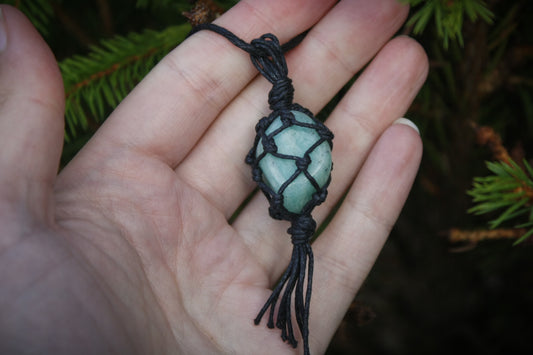Amazonite crystal necklace