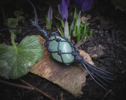 Aventurine tumblestone necklace