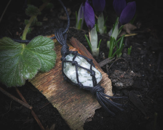 Green Tree Agate necklace