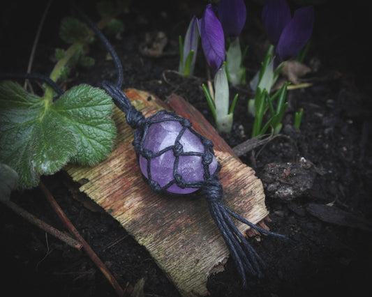 Amethyst stone necklace